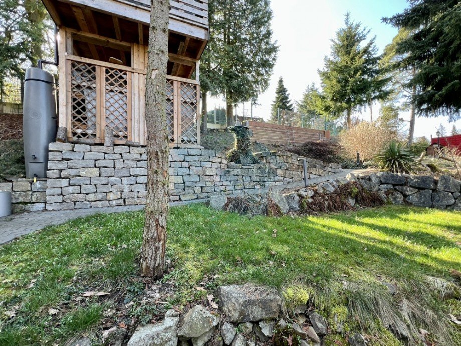 Gartenansicht hinten Einfamilienhaus Butzbach / M�nster