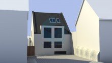 Ansicht hinten +provisionsfrei f�r Kaufende+ Projektiertes Baugrundst�ck f�r ein 3-Familienhaus in Wetzlar-Naunheim