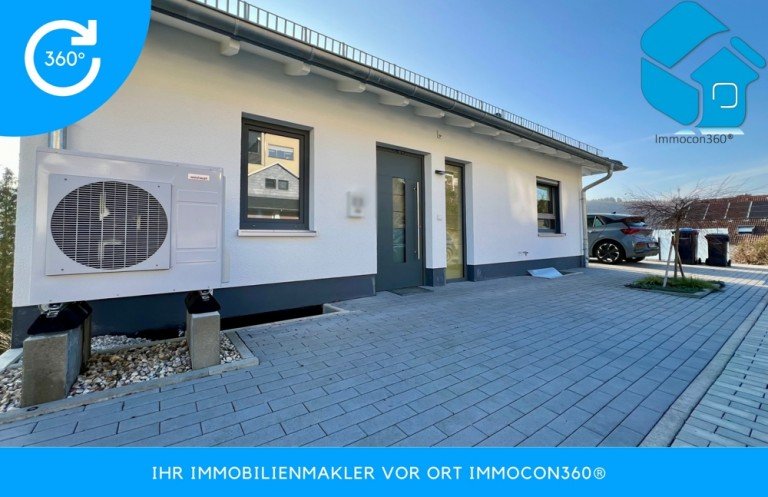 Immocon360� Ihr Immobilienmakler in Butzbach Waldsolms / Brandoberndorf Bungalow +Provisionsfrei+Modernes Energiesparhaus A+, Bungalow mit zwei Ebenen, Garage & traumhafter Hanglage