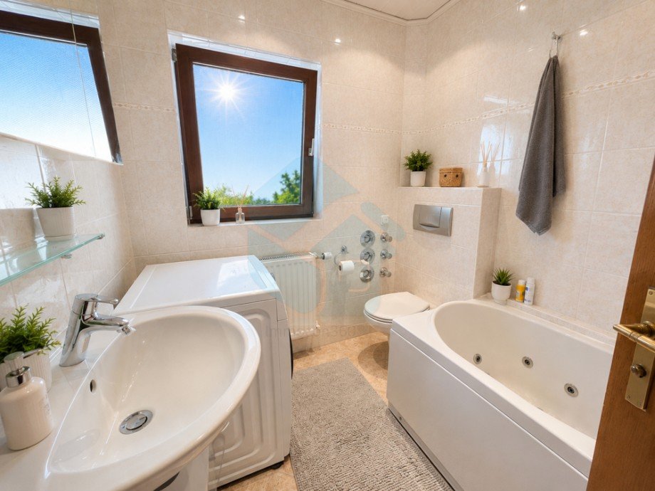 Bad 2 Maisonettewohnung Butzbach / Kirch-G�ns