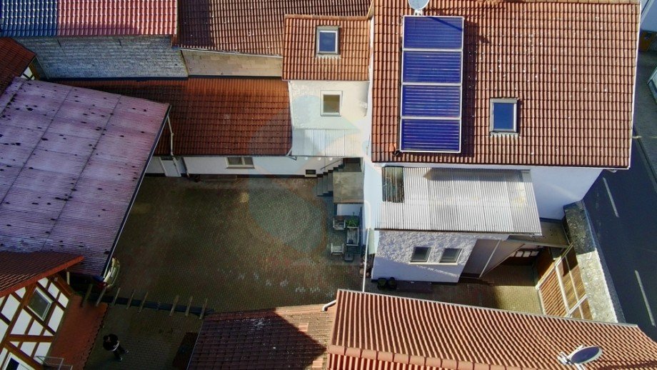 Drohnenaufnahme Einfamilienhaus W�lfersheim / Wohnbach