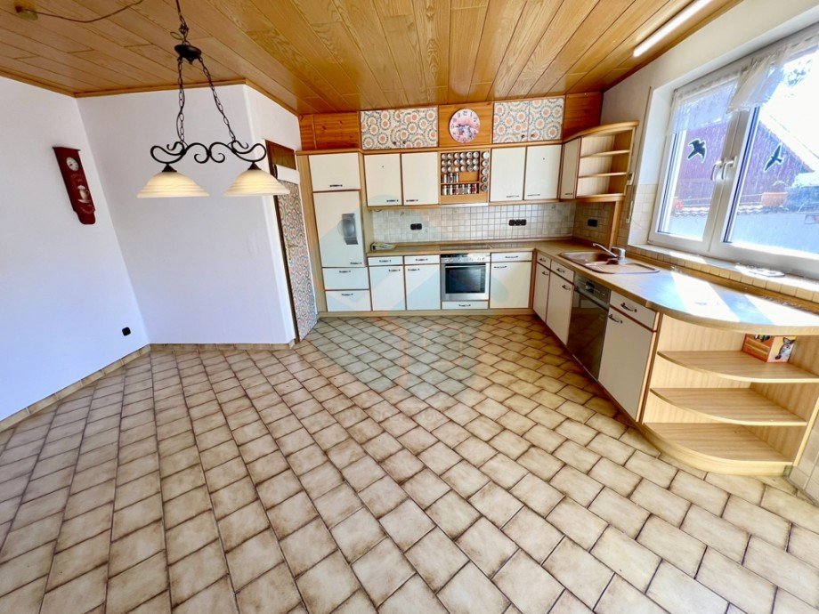 K�che Obergeschoss mit Zugang zur Terrasse Einfamilienhaus M�nzenberg / Ober-H�rgern