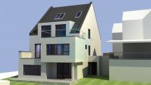 Frontansciht +provisionsfrei f�r Kaufende+ Projektiertes Baugrundst�ck f�r ein 3-Familienhaus in Wetzlar-Naunheim