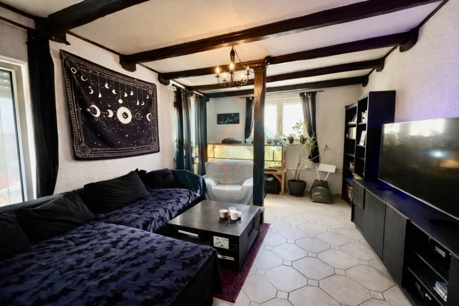 Wohnzimmer EG Haus links Einfamilienhaus W�lfersheim / Wohnbach