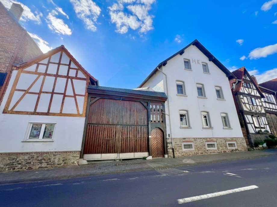 Stra�enansicht Einfamilienhaus W�lfersheim / Wohnbach