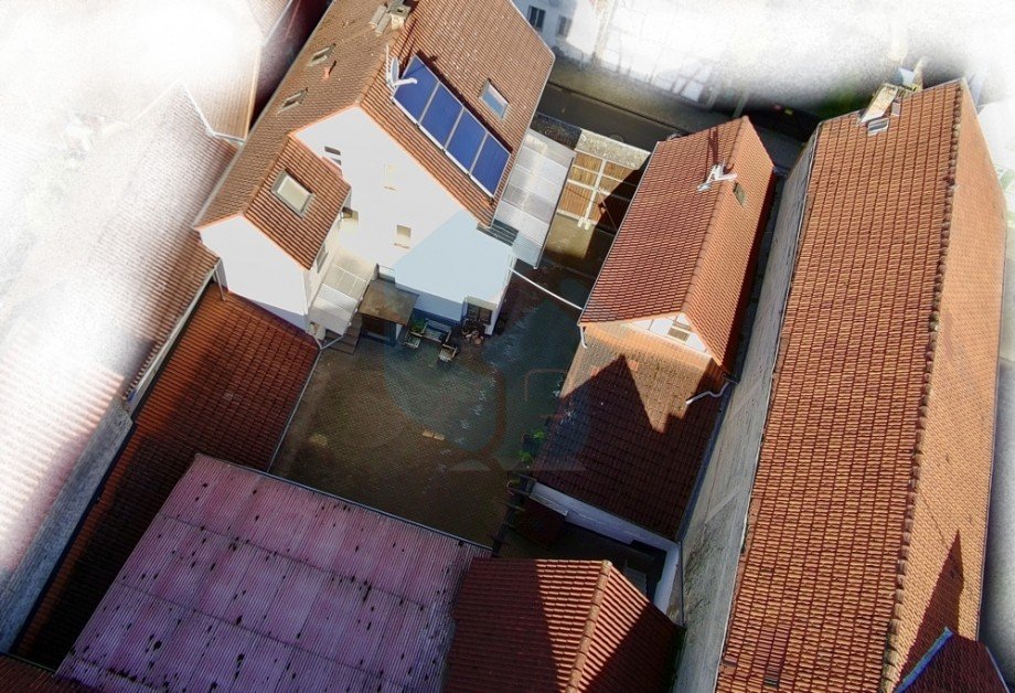 Drohnenaufnahme Einfamilienhaus W�lfersheim / Wohnbach