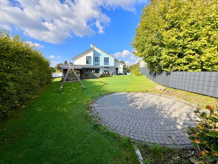 Gartenansicht hinten Einfamilienhaus Butzbach / Griedel